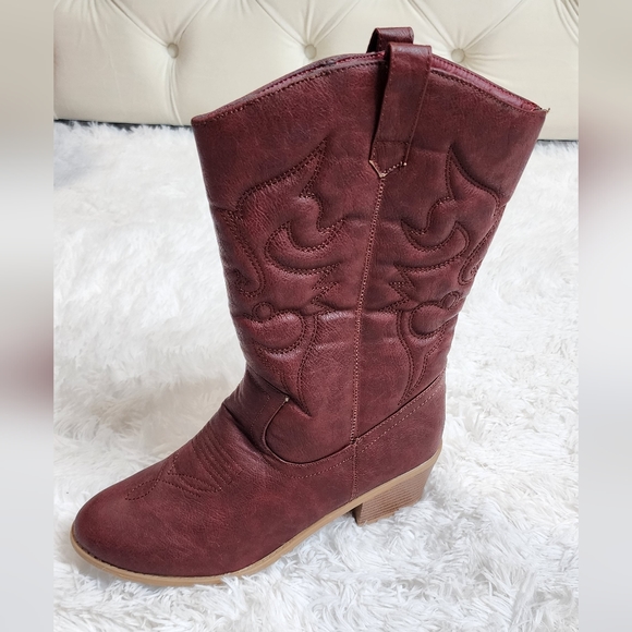 Karyn's Special - Size 11 - Women's Cowboy Cowgirl Pointed Toe Stitched Boots - Picture 4 of 15